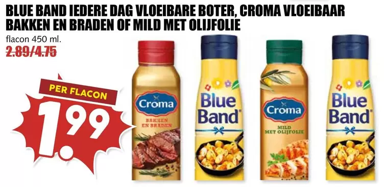 VLOEIBARE BOTER, CROMA VLOEIBAAR BAKKEN EN BRADEN OF MILD MET OLIJFOLIE