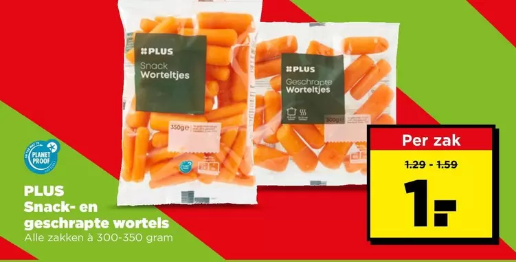 Snack - - en geschrapte wortels