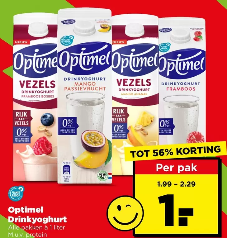 Optimel Drinkyoghurt Vezels