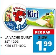 LA VACHE QUIRIT 8ST 120G, KIRI 6ST 100G
