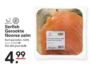 Geroookte Noorse zalm