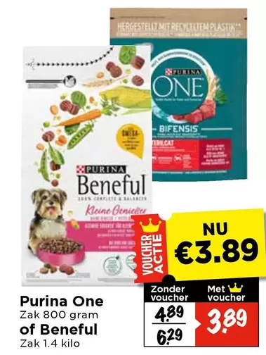 Purina -  One Zak 800 gram of Beneful Zak 1.4 kilo
