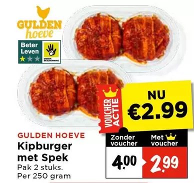 Kipburger met Spek
