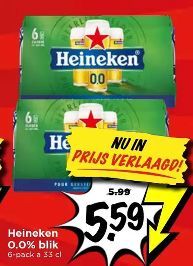 Heineken - 0.0% blik 6-pack